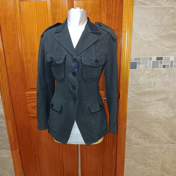 Donna Karan Collection Grey Jacket Size 2 - Picture 1 of 6